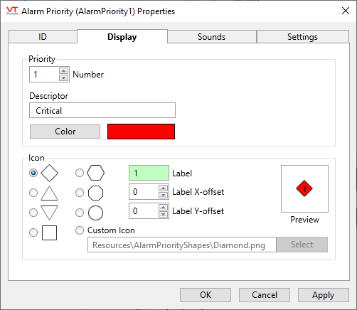 Alarm Priority Tags