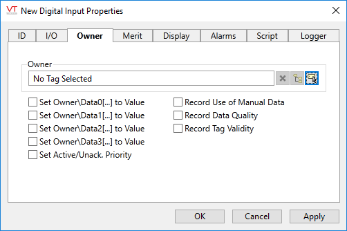 Digital Input Tags