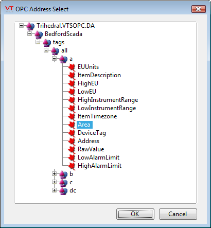 OPC Address Browser